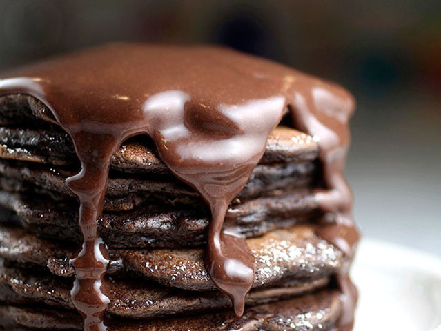 17. Chocolate pancakes! 