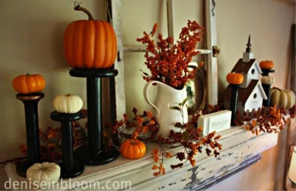 Thanksgiving mantle idea