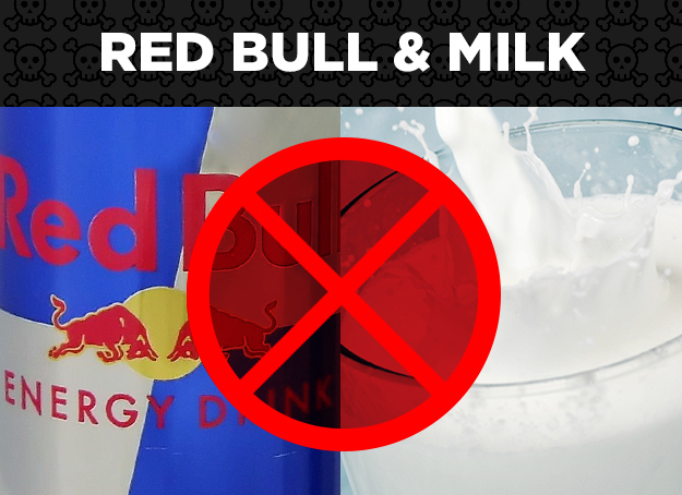 Red Bull + Milk = Stomachaches