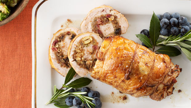 If you don't quite dare to go full turducken: