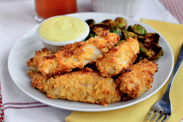 1. Potato Chip Chicken Fingers