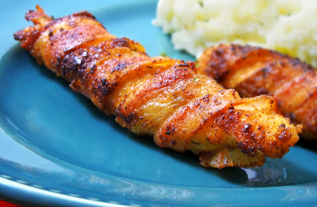 5. Bacon-Wrapped Chicken Fingers
