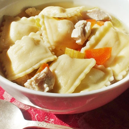 15. Chicken Ravioli Soup