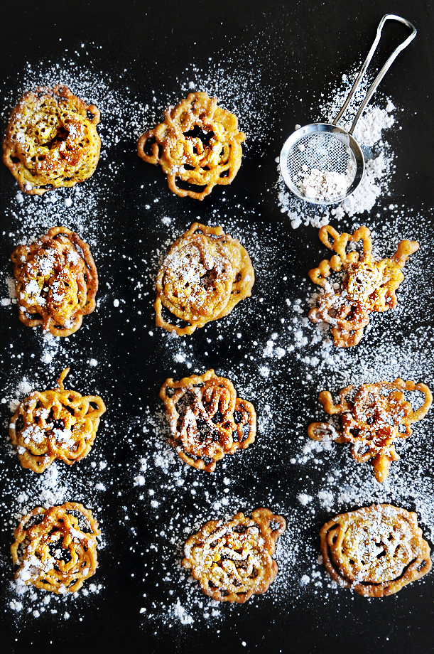 Bite-Size Pumpkin Funnel Cakes Crispies