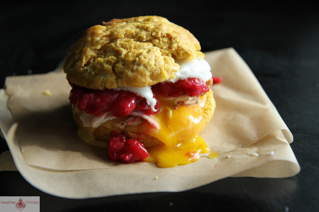 Sweet Potato Biscuit Sandwich