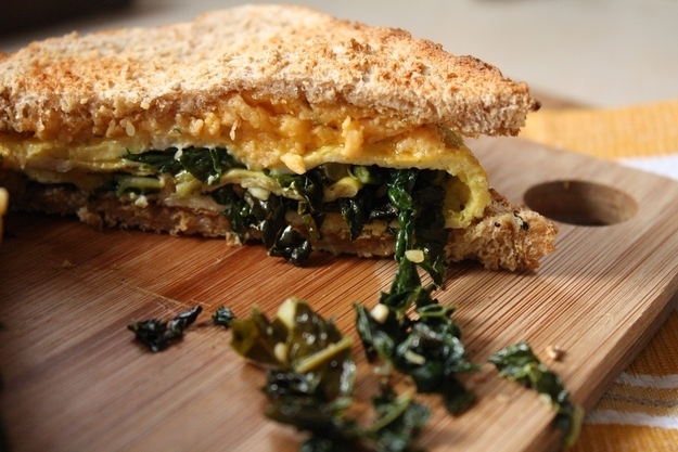 Everything Kale Breakfast Sandwich