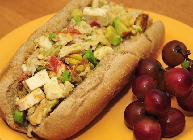 Egg and Tofu Breakfast Sandwich