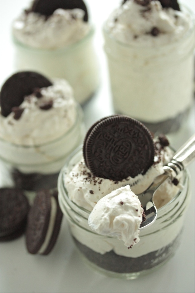 No-Bake Individual Oreo Cheesecakes