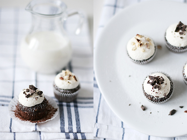 Hazelnut Chocolate Mini-Cupcakes