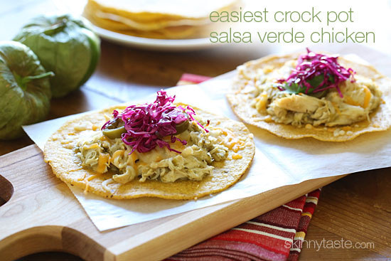 Salsa Verde Chicken Tacos