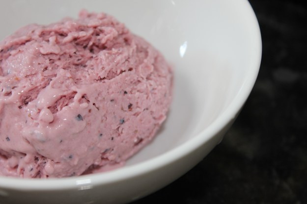 7. Strawberry and Blueberry Ice Cream