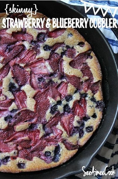 10. Strawberry &amp; Blueberry Cobbler