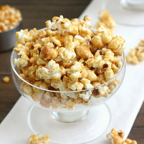 Tequila-Spiked Caramel Popcorn