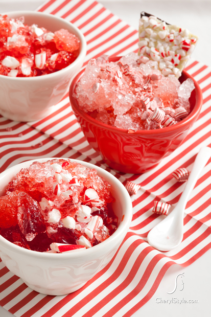 Cranberry Vodka Peppermint Slush