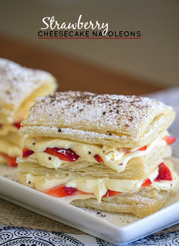 Strawberry Cheesecake Napoleons