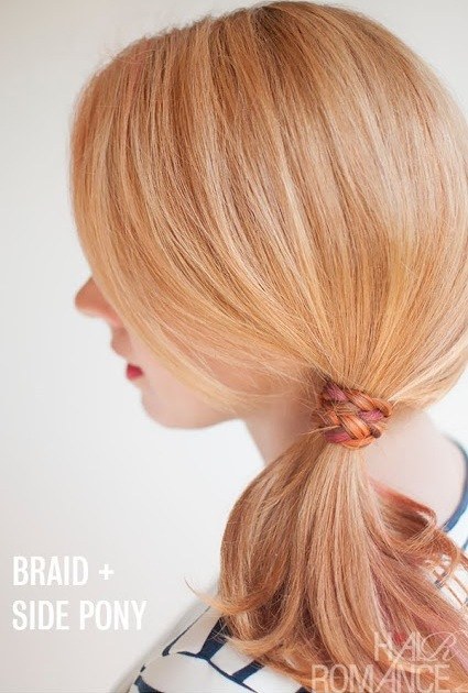 Make it a braid day even when you're wearing a ponytail. Just sub your hair tie with a braid wrap.