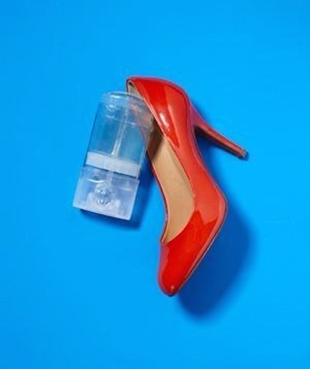 Banish your blisters with clear gel deodorant.