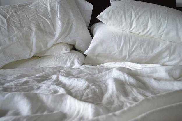 If you're ready to upgrade your sheets, try linen instead of cotton.