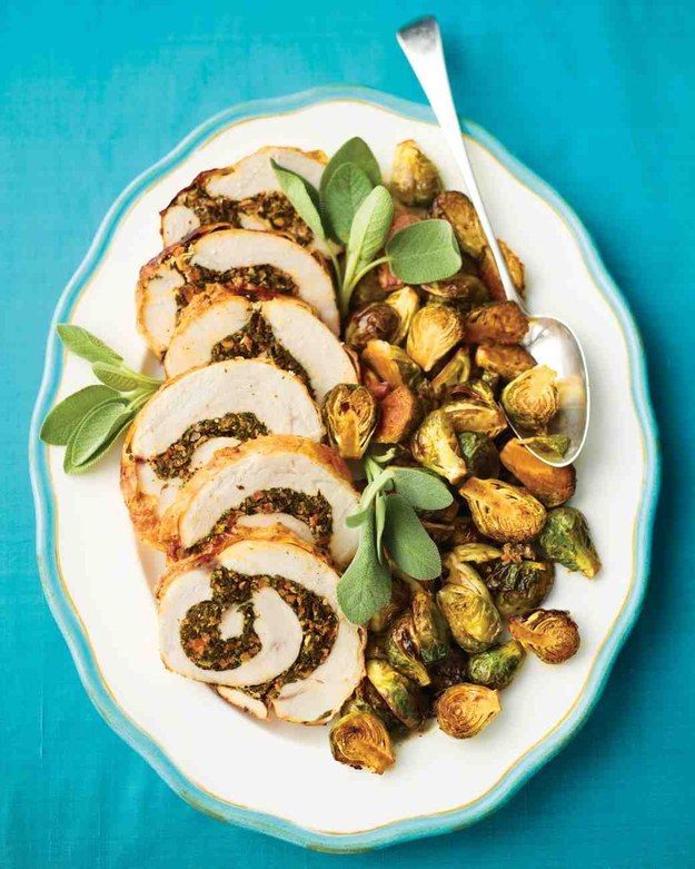Kale- and Sausage-Stuffed Turkey Breast