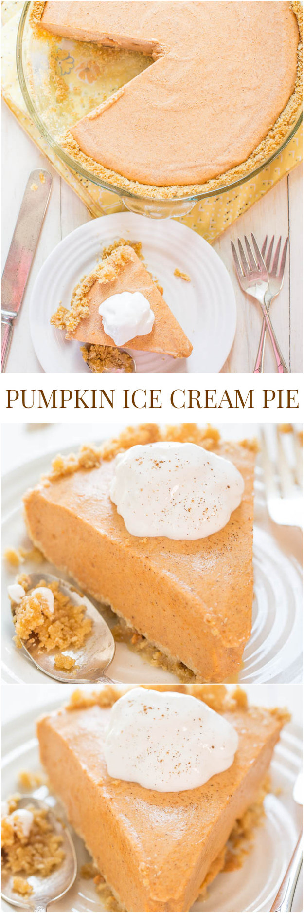Pumpkin Ice Cream Pie