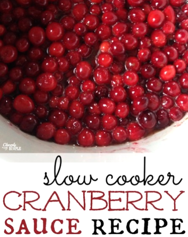 Slow Cooker Cranberry Sauce