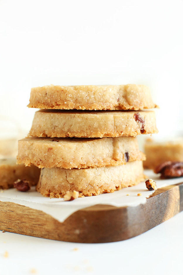 Vegan &amp; Gluten-Free Banana Pecan Shortbread