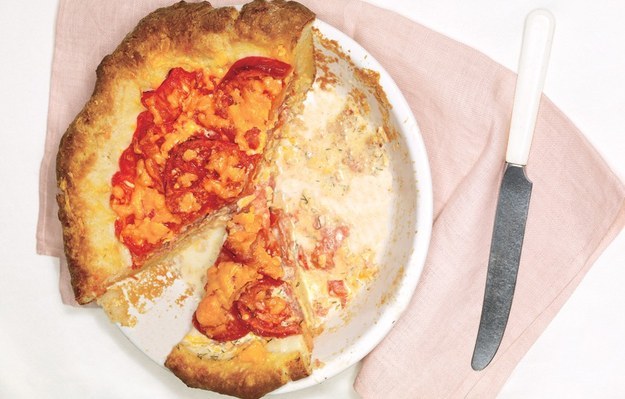 Tomato &amp; Cheddar Pie