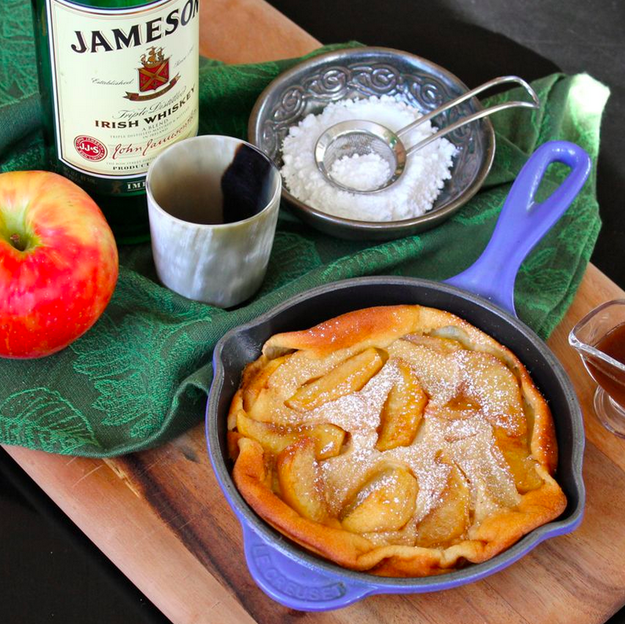 Caramel Apple &amp; Whiskey Clafoutis