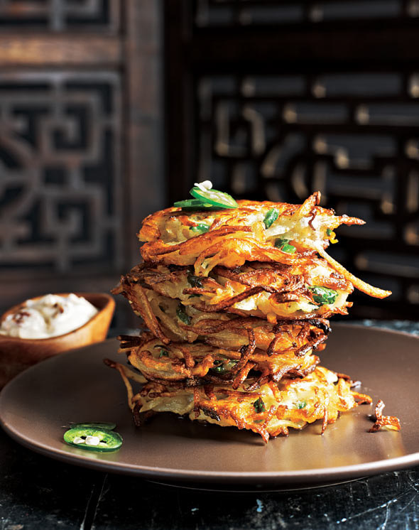 Cilantro-Jalape&ntilde;o Latkes