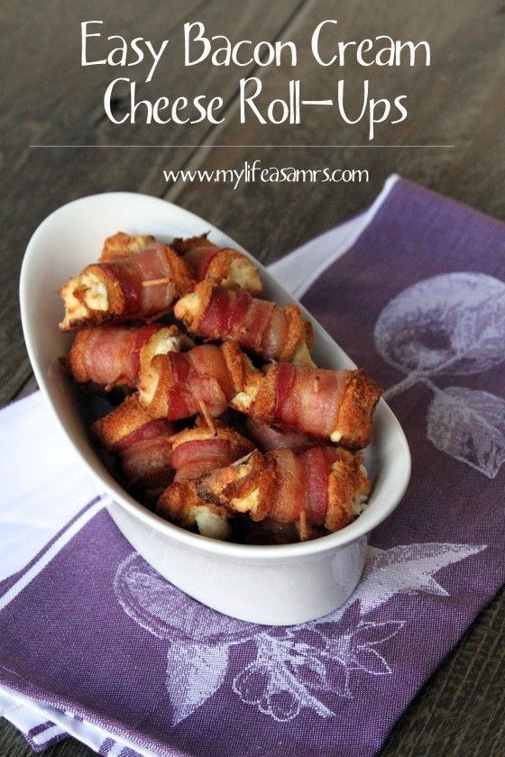 Bacon Cream Cheese Roll-Ups