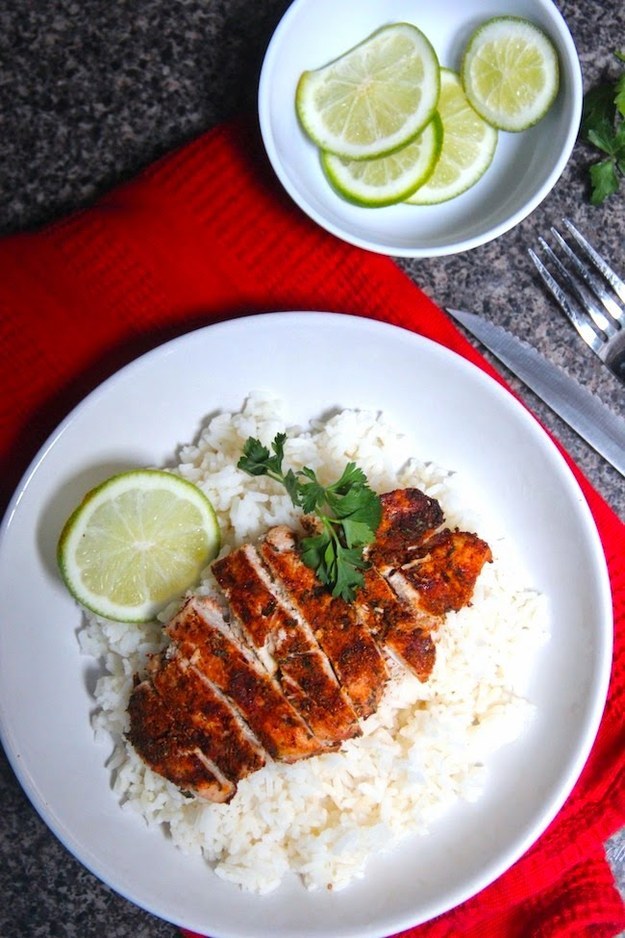 If you can mix a few spices together, you can make this yummy chicken.