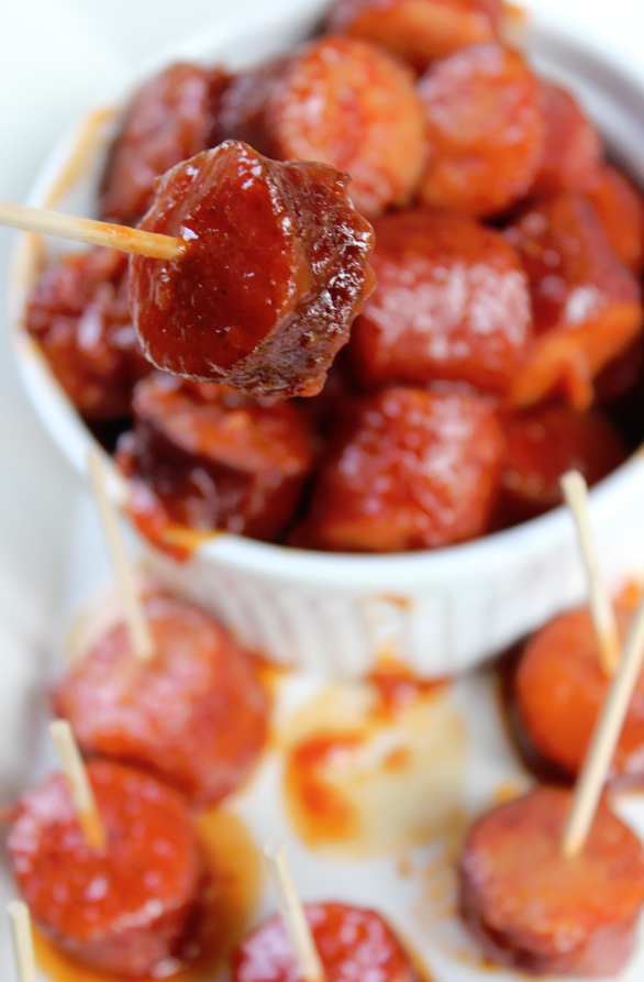 Spicy Barbecue Kielbasa Bites