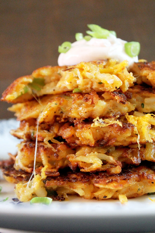 Cheesy Potato Latkes
