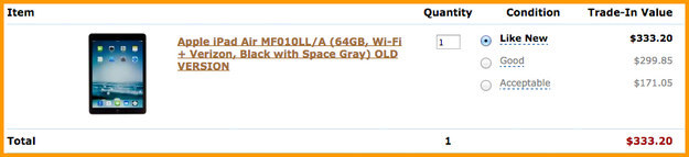 Use Amazon's trade-in program to get the most value for your old stuff.
