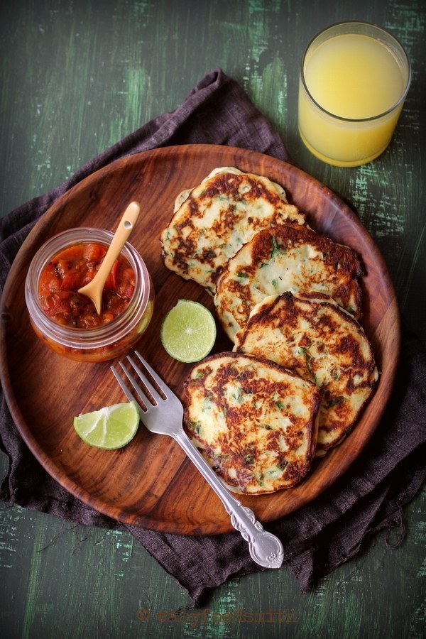 Spinach Ricotta Cheese Pancakes