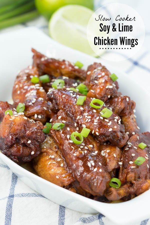 Slow Cooker Soy &amp; Lime Wings