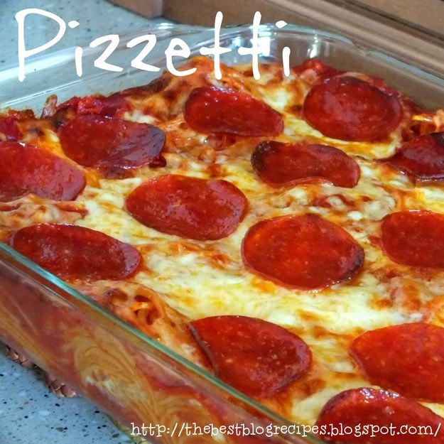 Pizzetti — Pizza &amp; Spaghetti Casserole