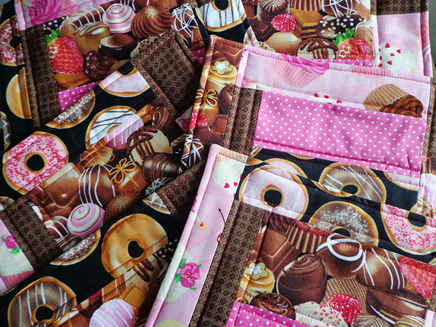 Fabric Scrap "Mug Rugs"