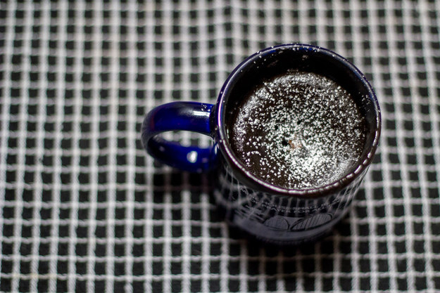 Dark Chocolate and Nutella Microwaveable Mug Cake