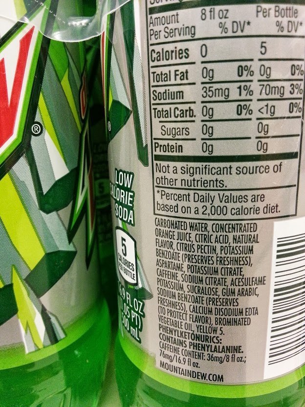 One of Mountain Dew's primary ingredients is orange juice concentrate.
