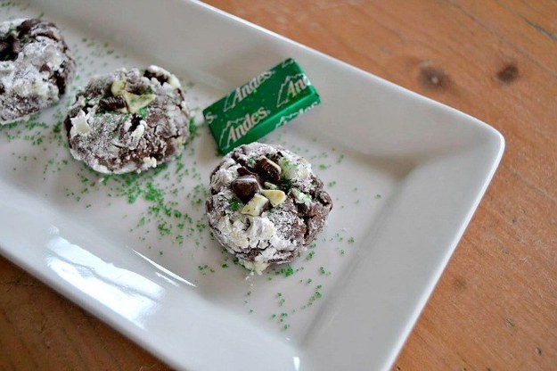 Mint Chocolate Crinkles