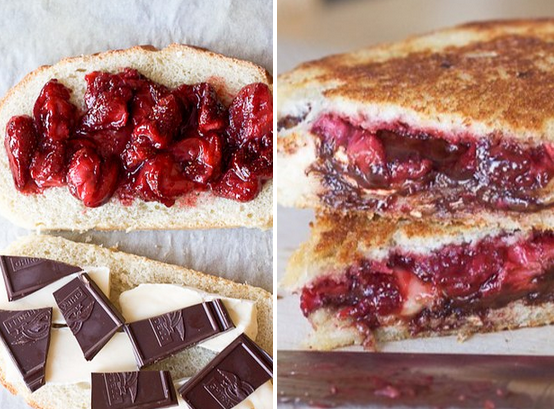 Dark Chocolate, Brie &amp; Raspberry Panini