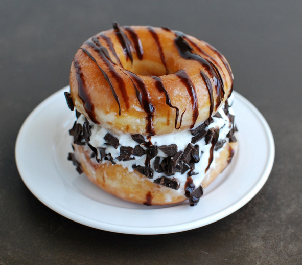 Donut Ice Cream Sandwich