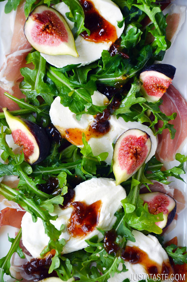 Fig, Prosciutto, and Burrata Cheese Salad