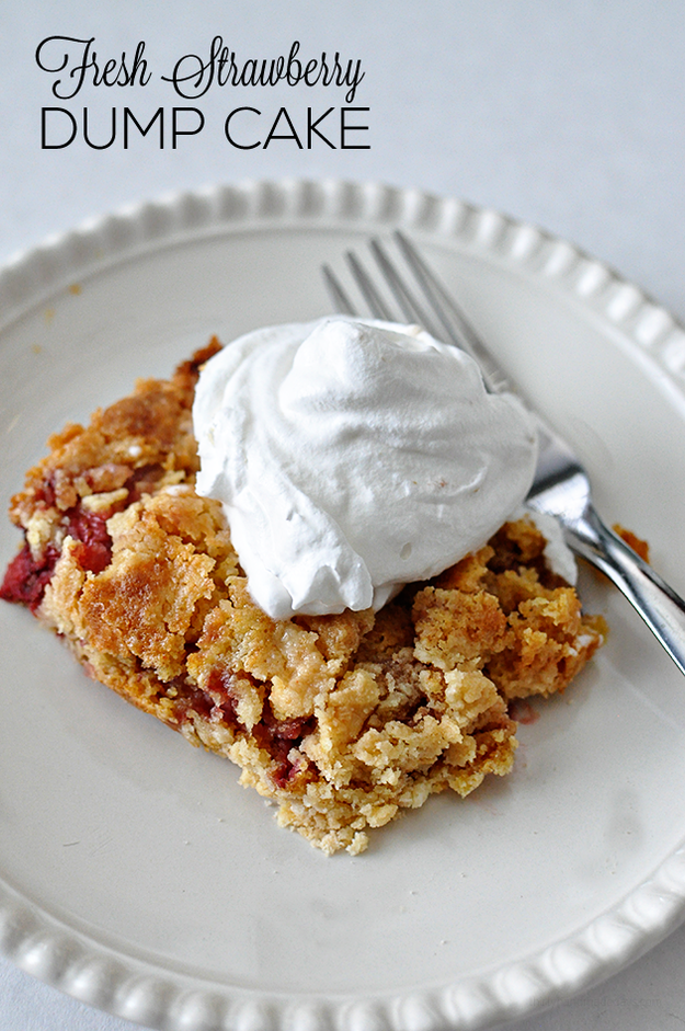 Strawberry Dump Cake