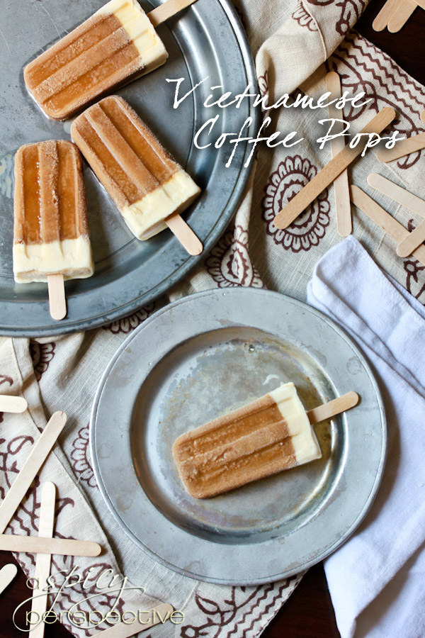 Vietnamese Coffee Popsicles