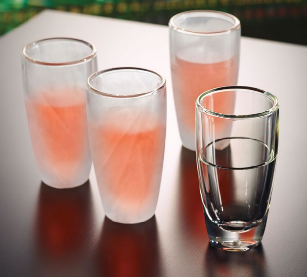 These chill-maintaining wine glasses ($60 for a set of 4) can keep you Chardonnay cold for up to 30 minutes.