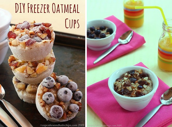 DIY Freezer-Friendly Oatmeal Cups