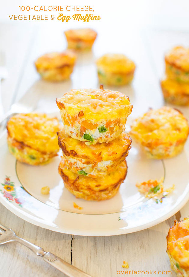 Egg, Cheese &amp; Veggie Muffins