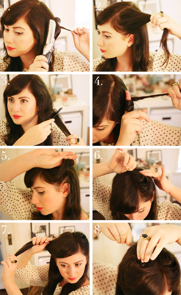 Or, for a vintage-inspired look, switch to a side part and coil each section around your index finger.